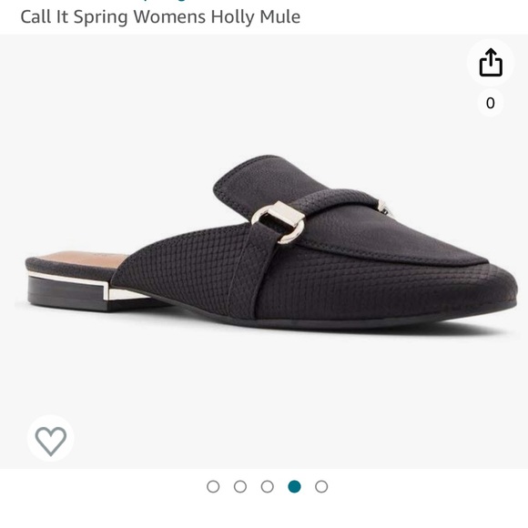 Call it Spring Black Vegan Mule 8 - Picture 2 of 9